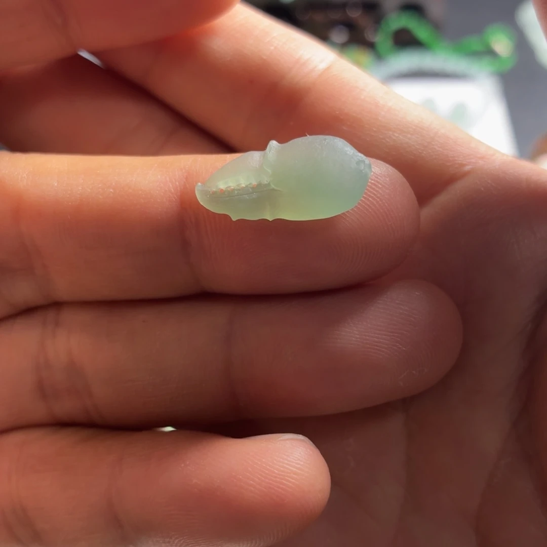 定制翡翠未镶嵌蟹钳