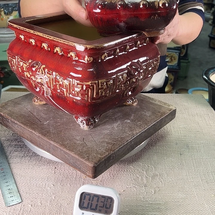 泳坤堂石湾花盆陶瓷