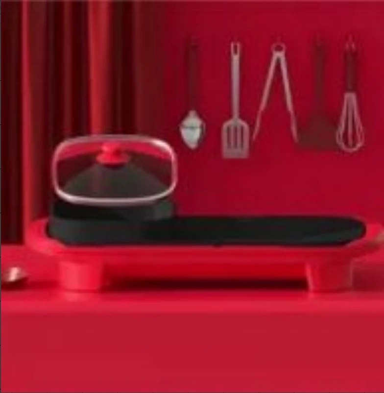 家用红色电烤盘 AL