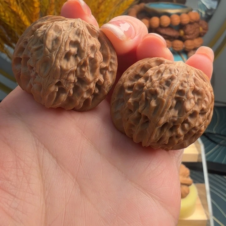 桃核把件磨盘 全品38