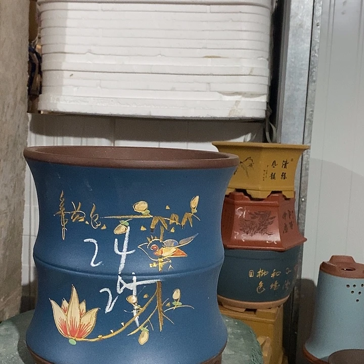 紫砂花盆紫砂花盆