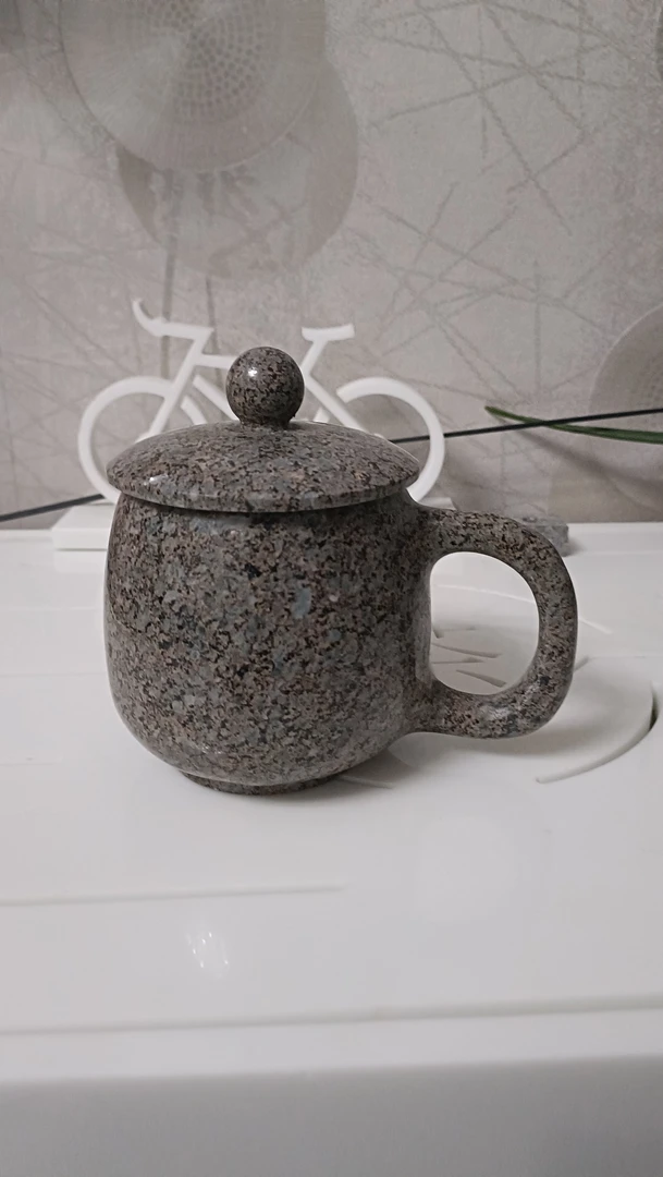 中华麦饭石一体里外精抛光玉龙杯