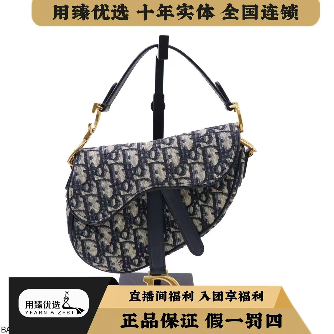 99新 DIOR/迪奥 oblique帆布老花马鞍腰包/BA5592316