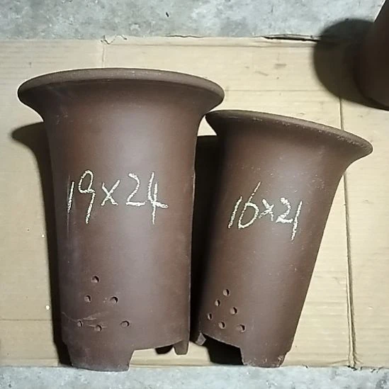 紫砂兰花盆两个紫砂