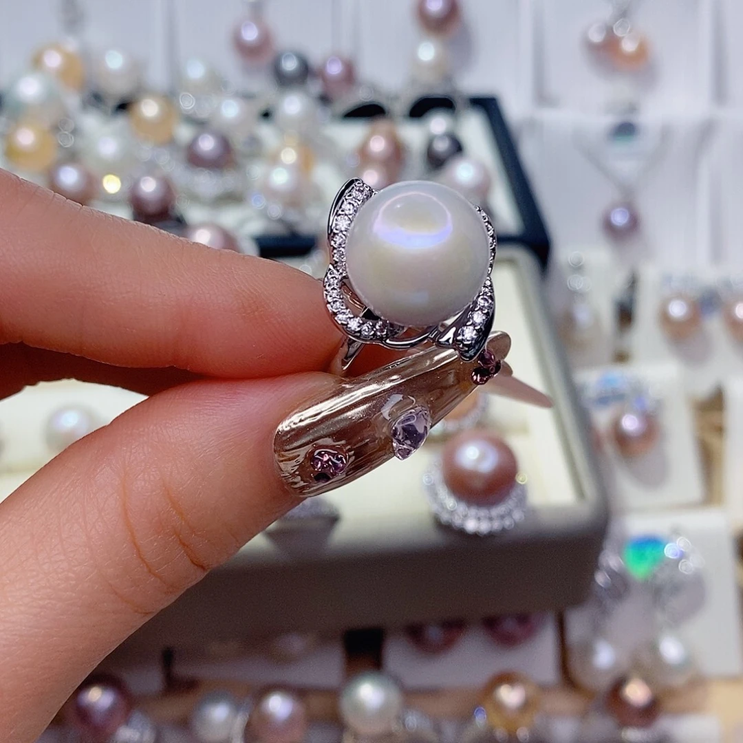 未镶嵌戒指淡水珍珠