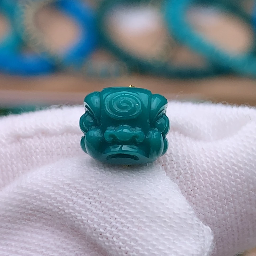 未镶嵌绿松石珠宝奇石8.2mm