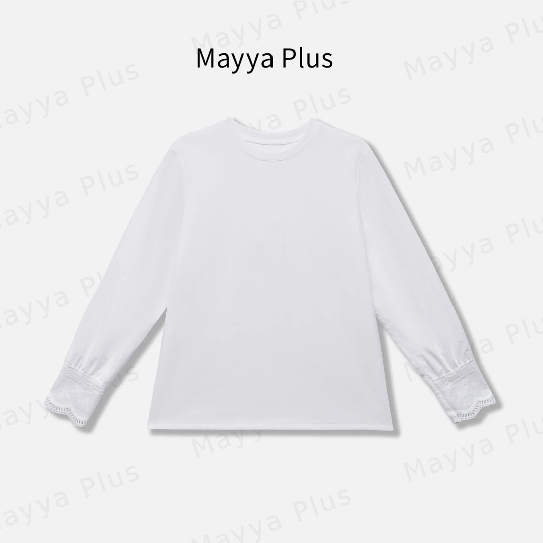 【柔软时光】Mayya Plus麦芽定制气质显瘦流光风针织上衣32537157