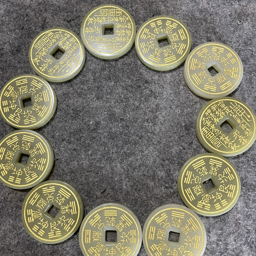 大山鬼花钱加厚合金花钱招财吊坠钥匙扣挂件铜山鬼吊坠