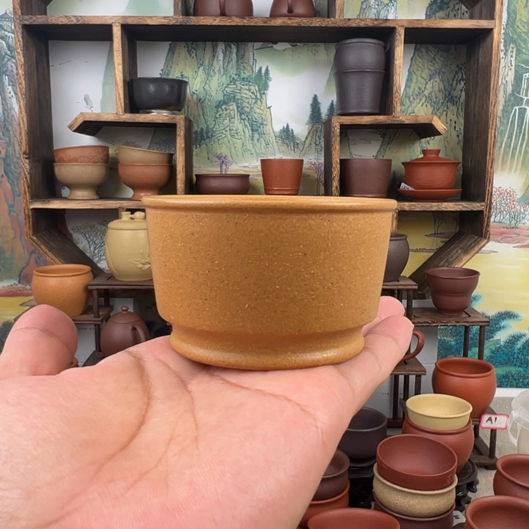 茶杯紫砂拙器甄选，纯原本矿。