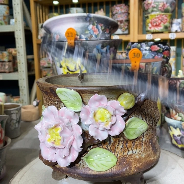 红陶景德镇艺术手绘作品