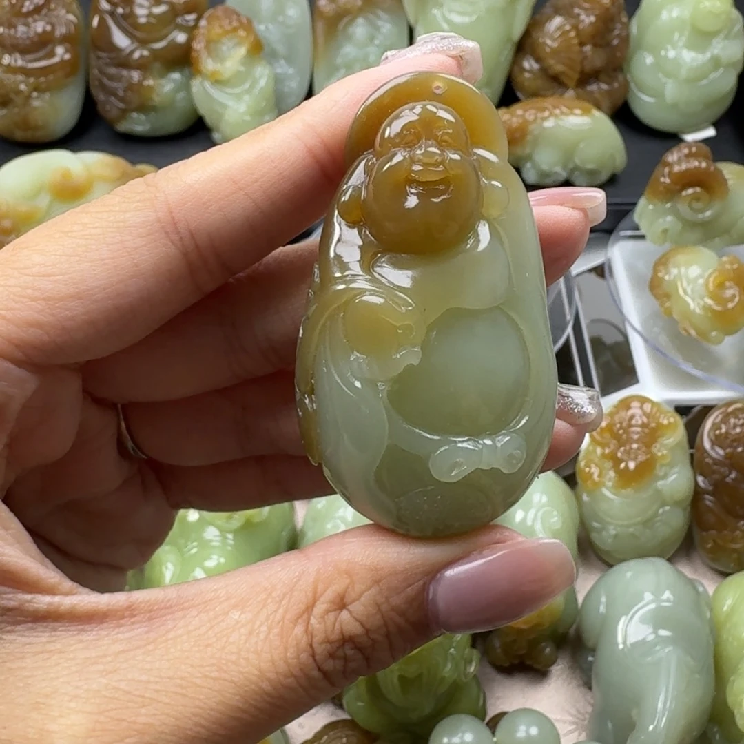 和田玉未镶嵌挂件