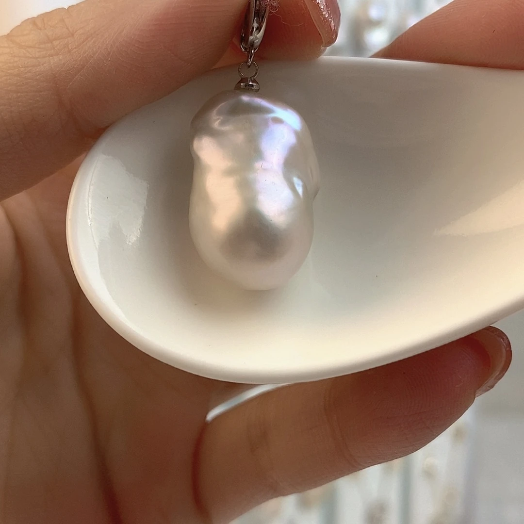 淡水珍珠颈饰银S925镶嵌