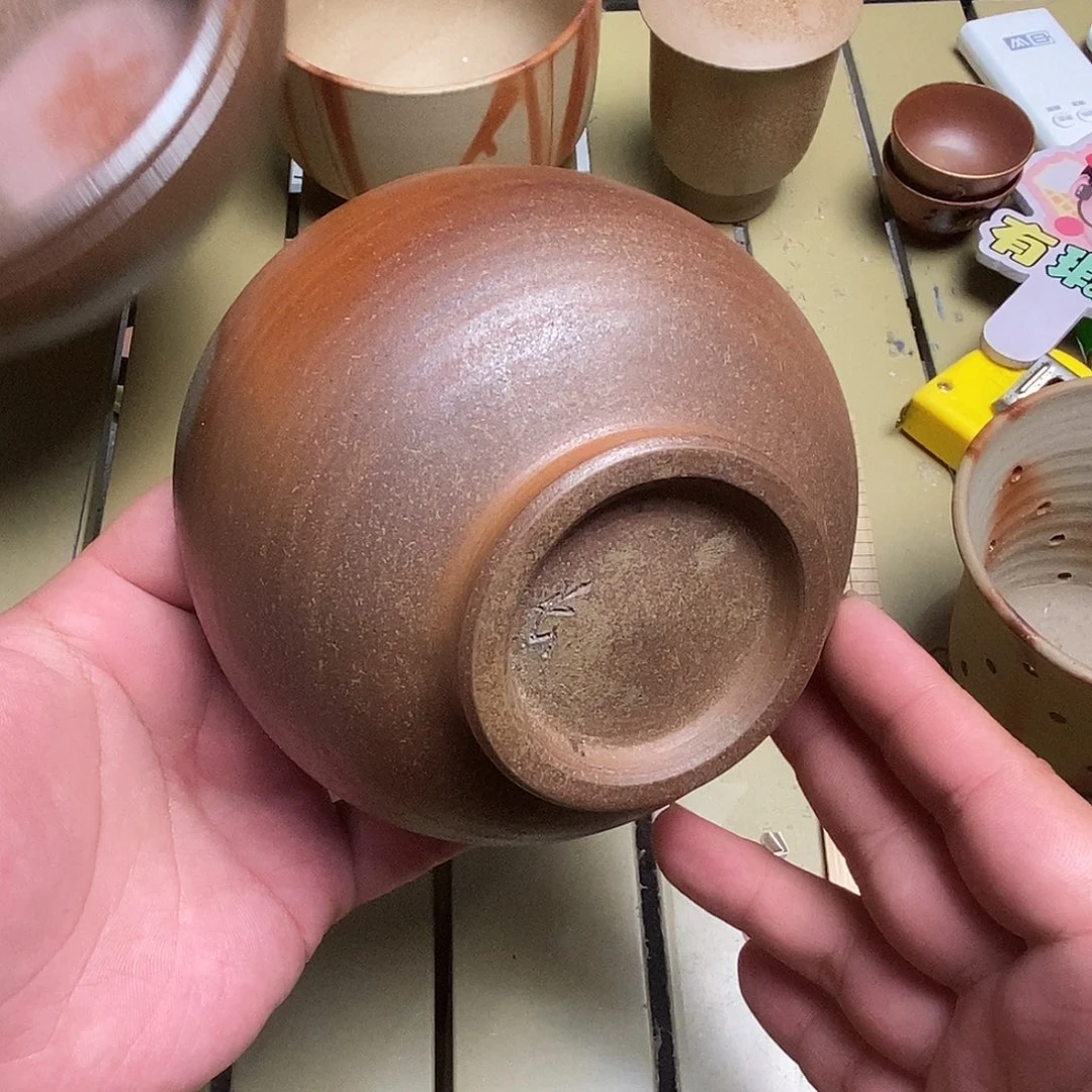 备前茶具默认微瑕不退不换看好在拍