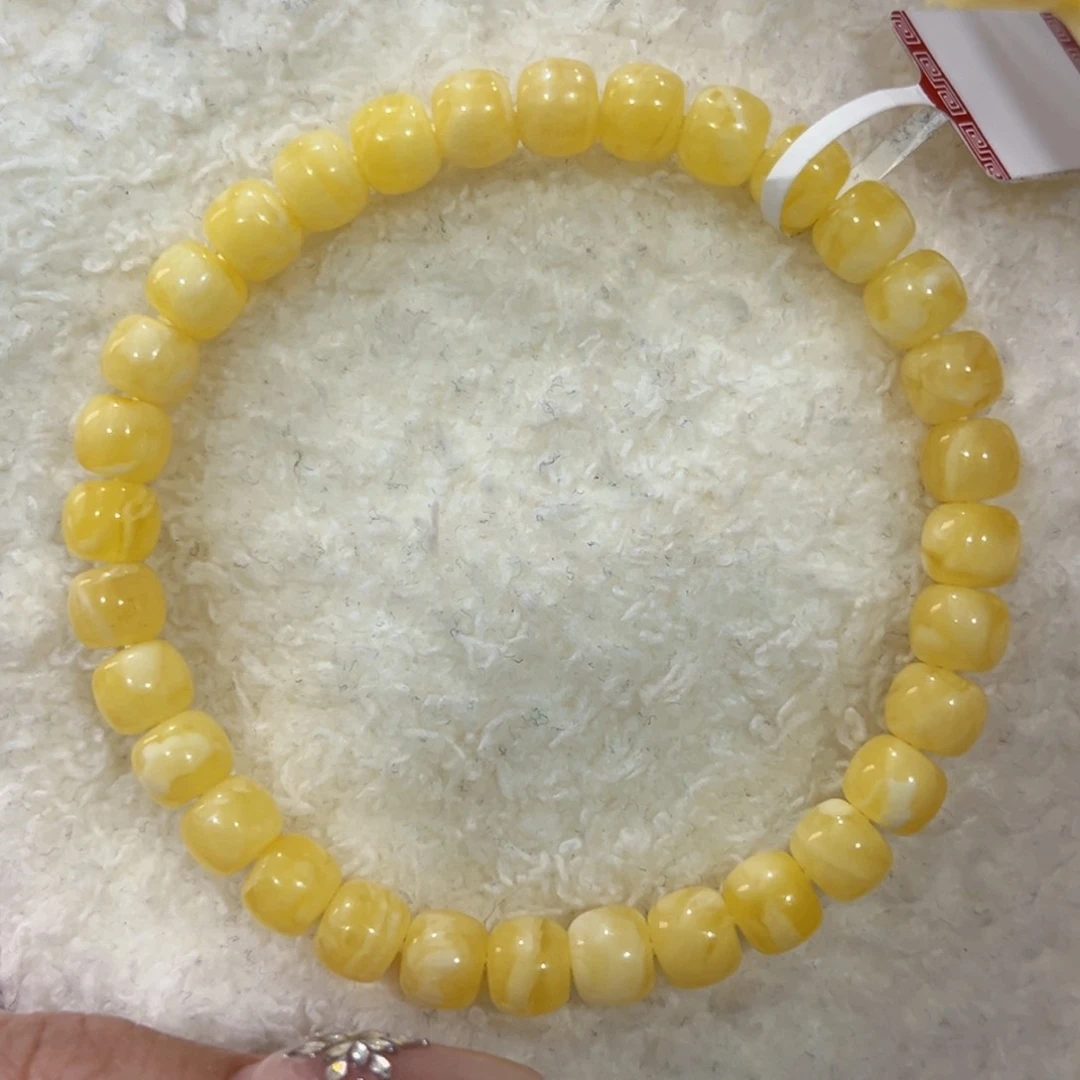 蜜蜡手链未镶嵌7m孤品