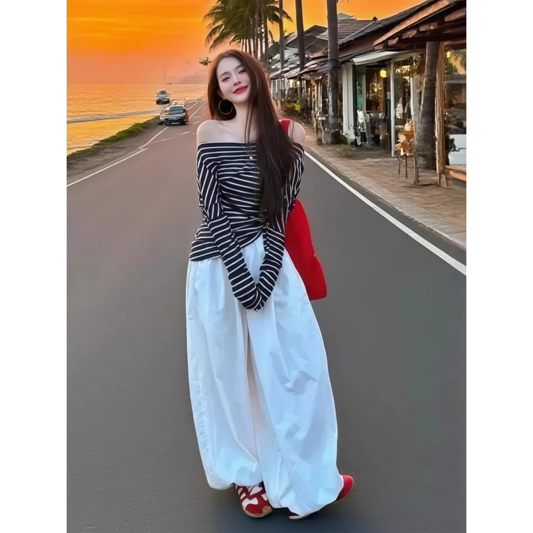 超火减龄设计感韩系氛围感穿搭女2025新款早秋季巨好看小个子套装