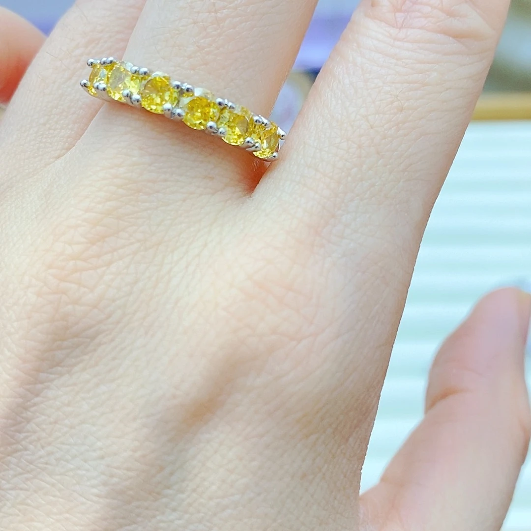 未镶嵌戒指黄晶戒指