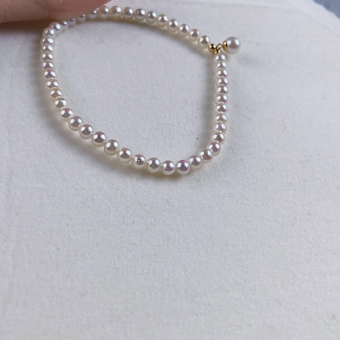 淡水珍珠手绳银S925镶嵌