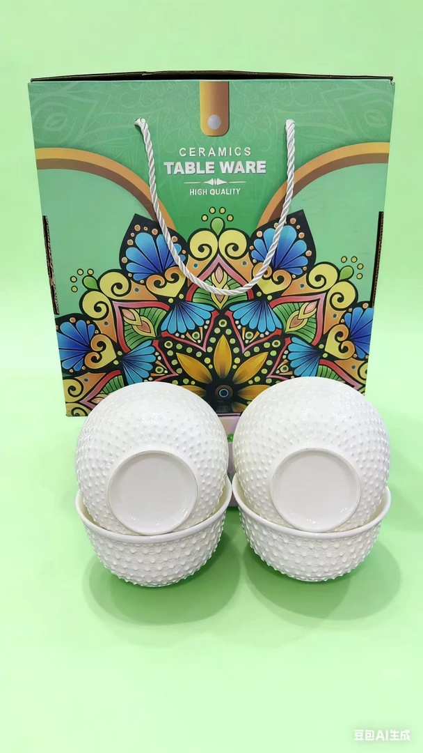 【新疆包邮】复古5英寸浮釉下彩浮米饭碗早餐酸奶碗手工家用大号