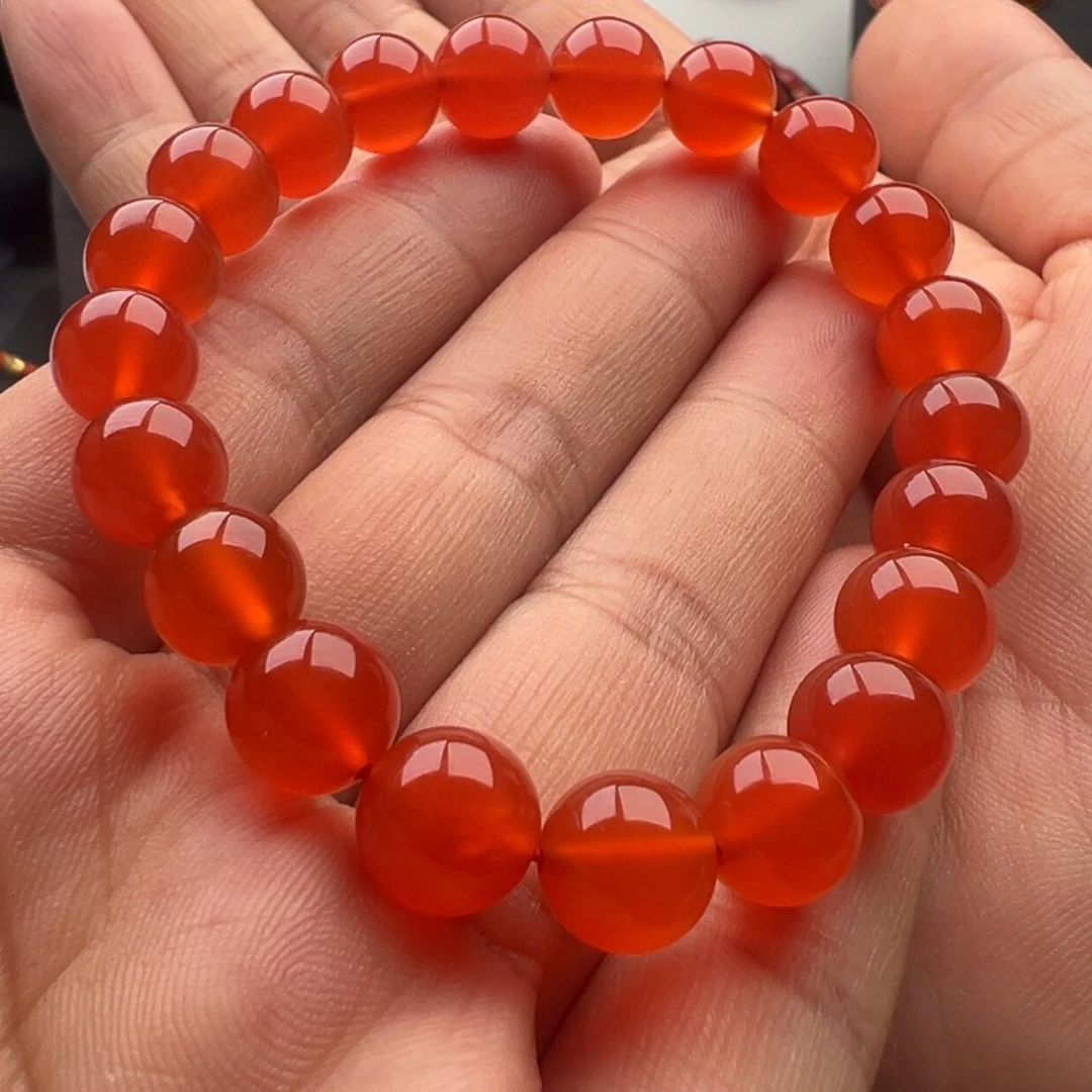 南红玛瑙未镶嵌圆珠9.5