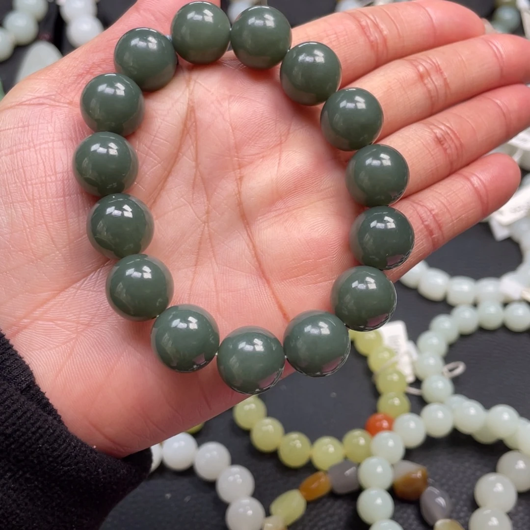 和田玉未镶嵌手链