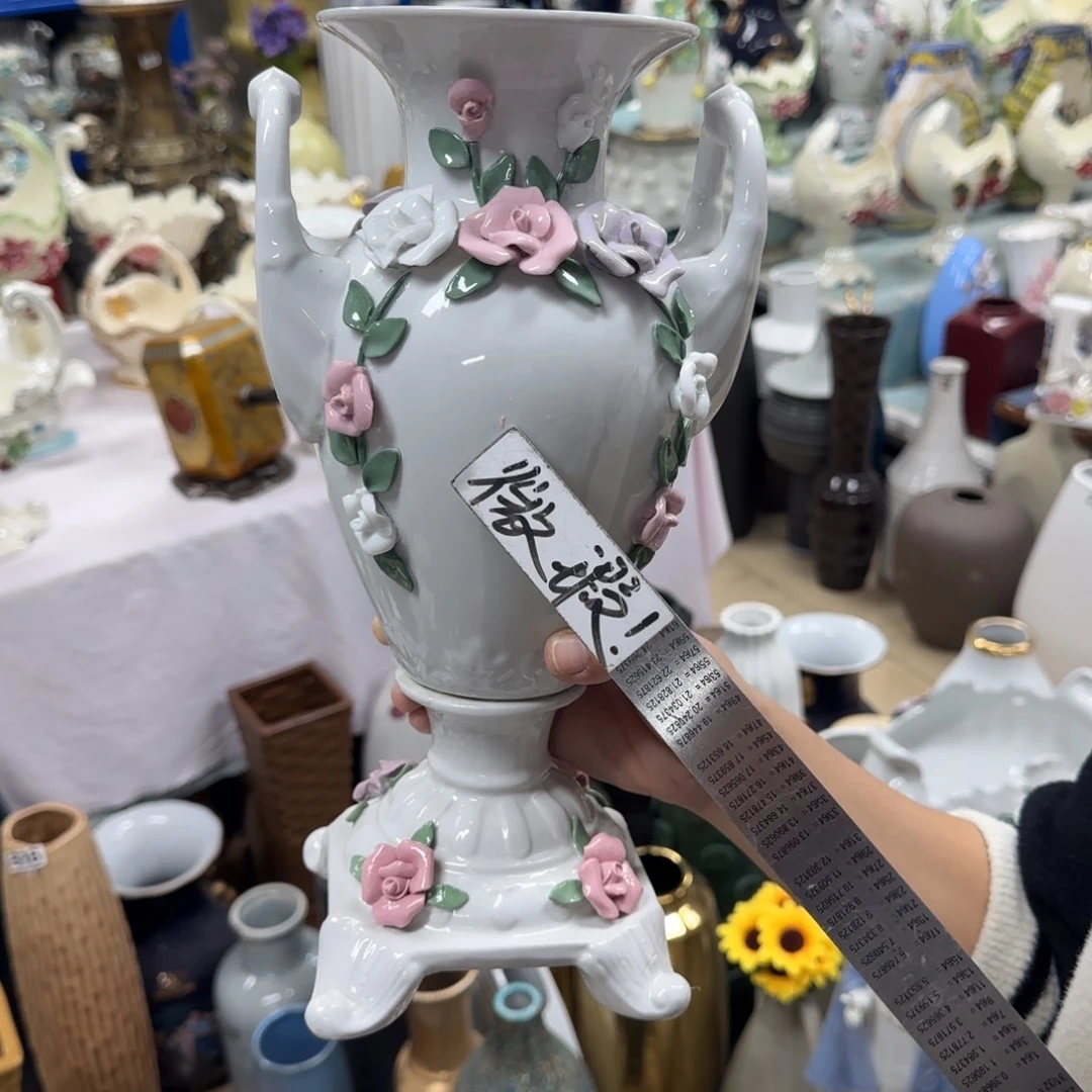 瓷片陶瓷工艺花瓶摆件