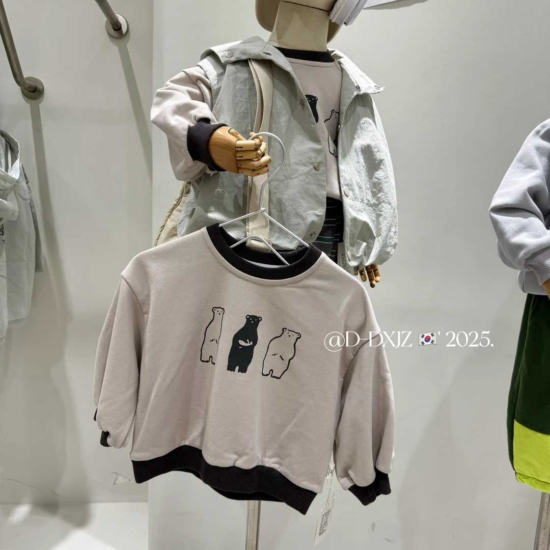 【3月6号大上新】春款儿童韩版休闲时尚男女童套头圆领卫衣 1082