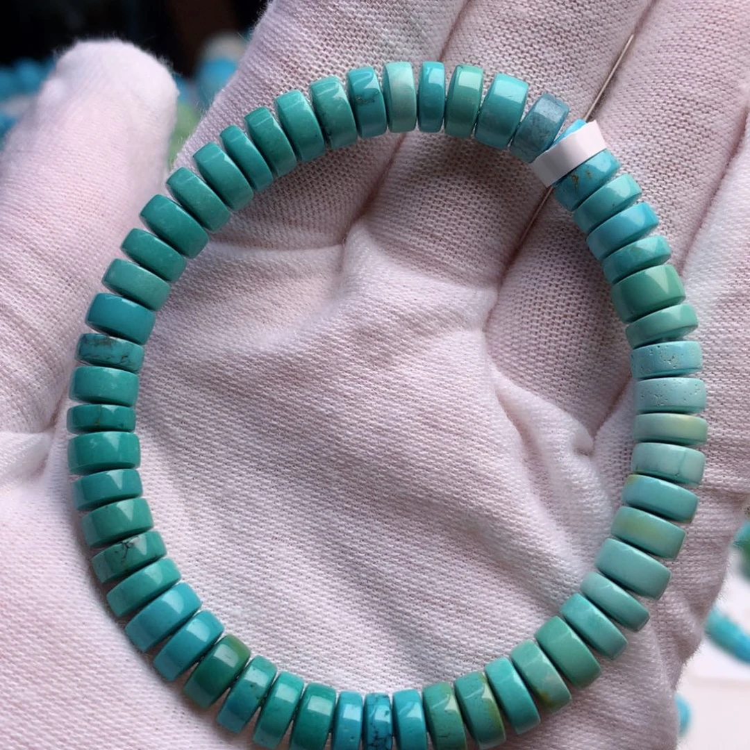 未镶嵌绿松石珠宝奇石6.8mm