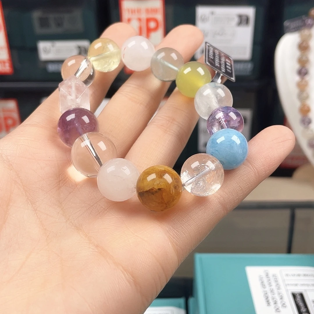 手链烟晶银S925镶嵌