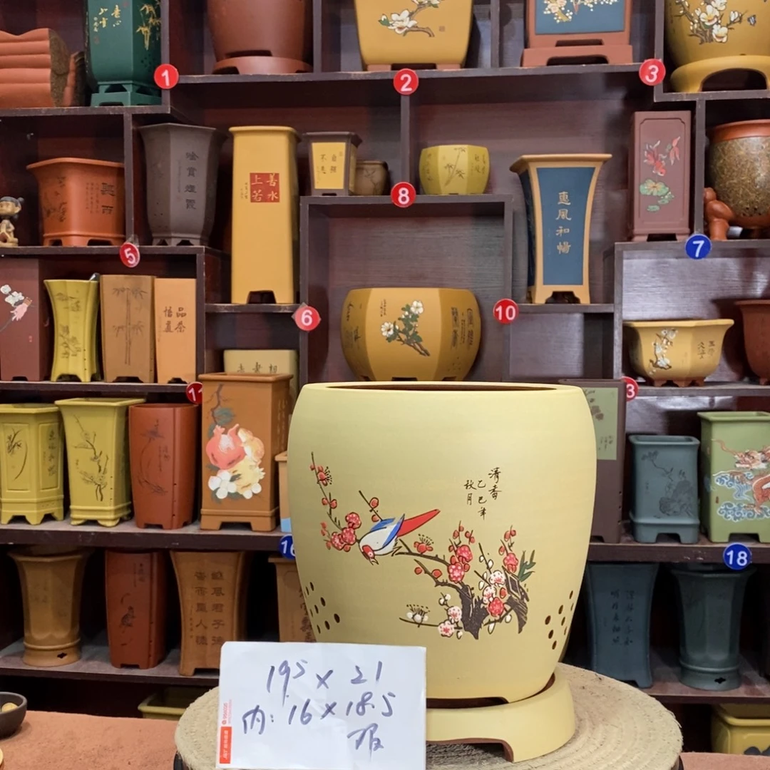 紫砂艺术紫砂花盆