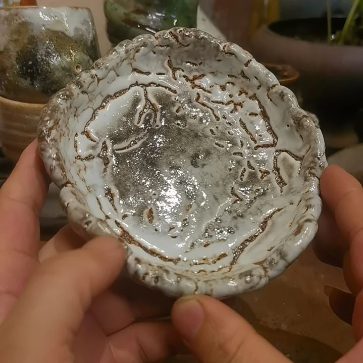 瓷片手工高温原矿窑变