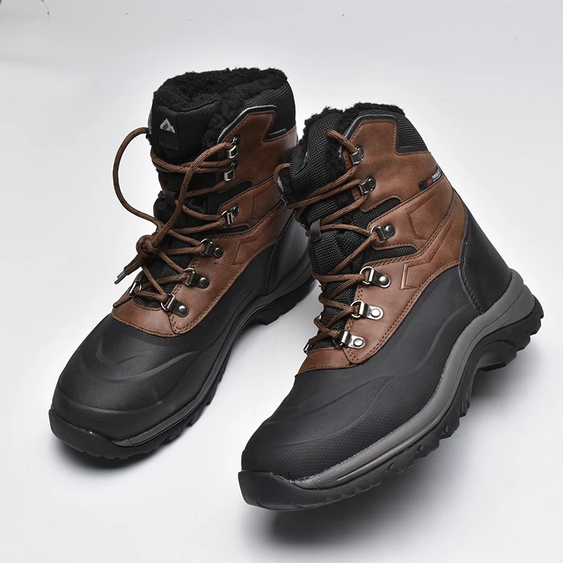抗寒-30°撤柜外贸单冬季户外徒步保暖高帮耐磨防滑雪地靴大棉靴