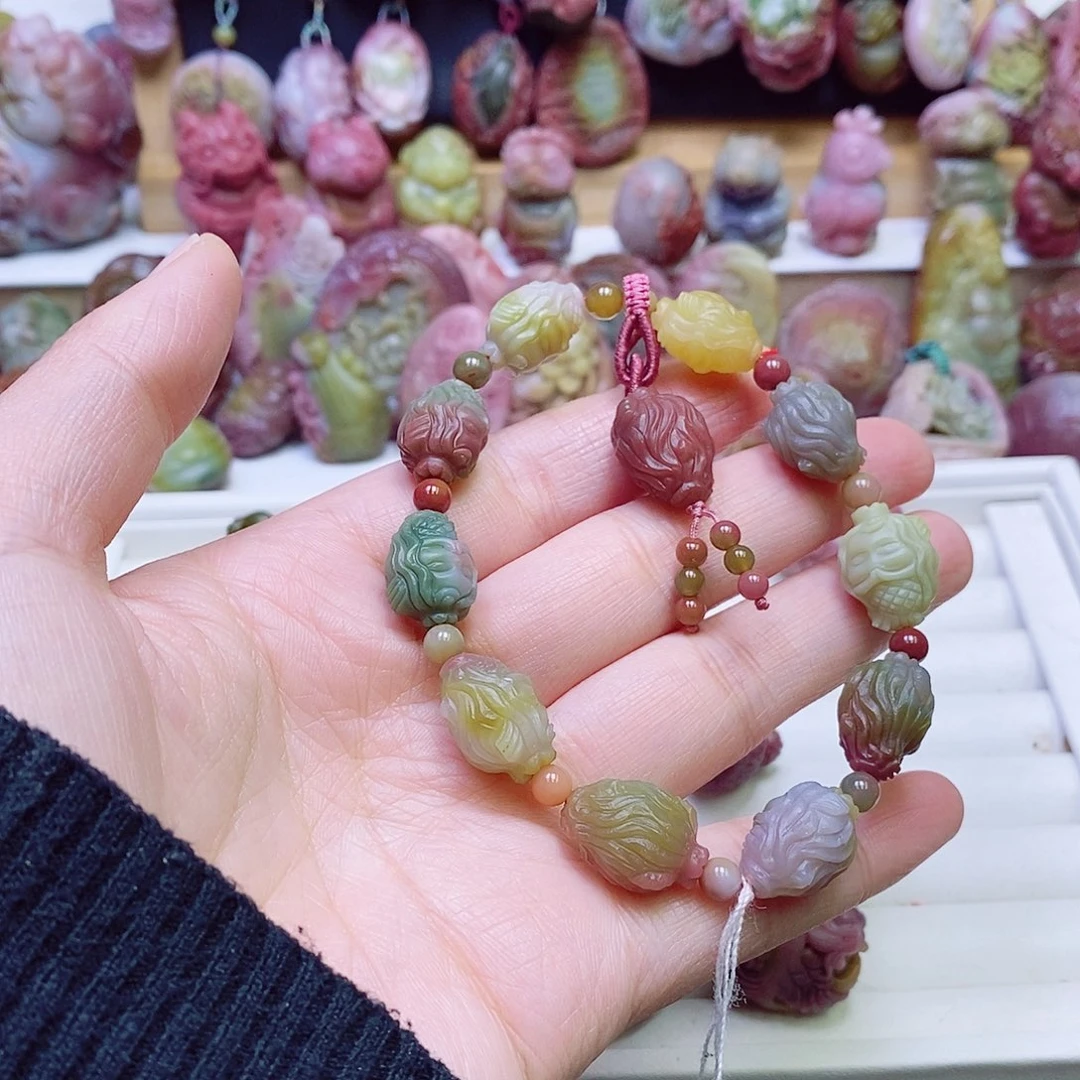 玛瑙/玉髓盐源玛瑙手链未镶嵌