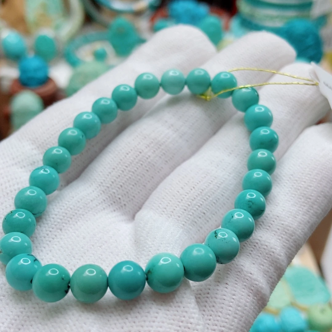 绿松石未镶嵌手串6.5mm