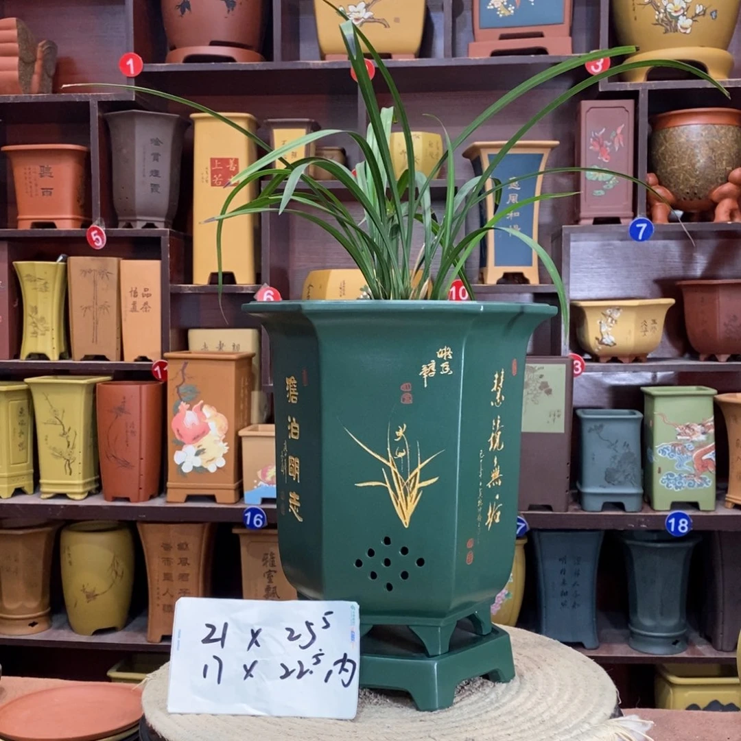 紫砂艺术紫砂花盆