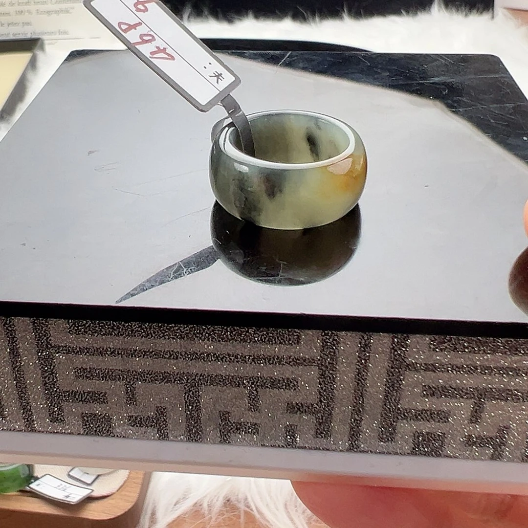 和田玉（糖玉）未镶嵌戒指16.6三色