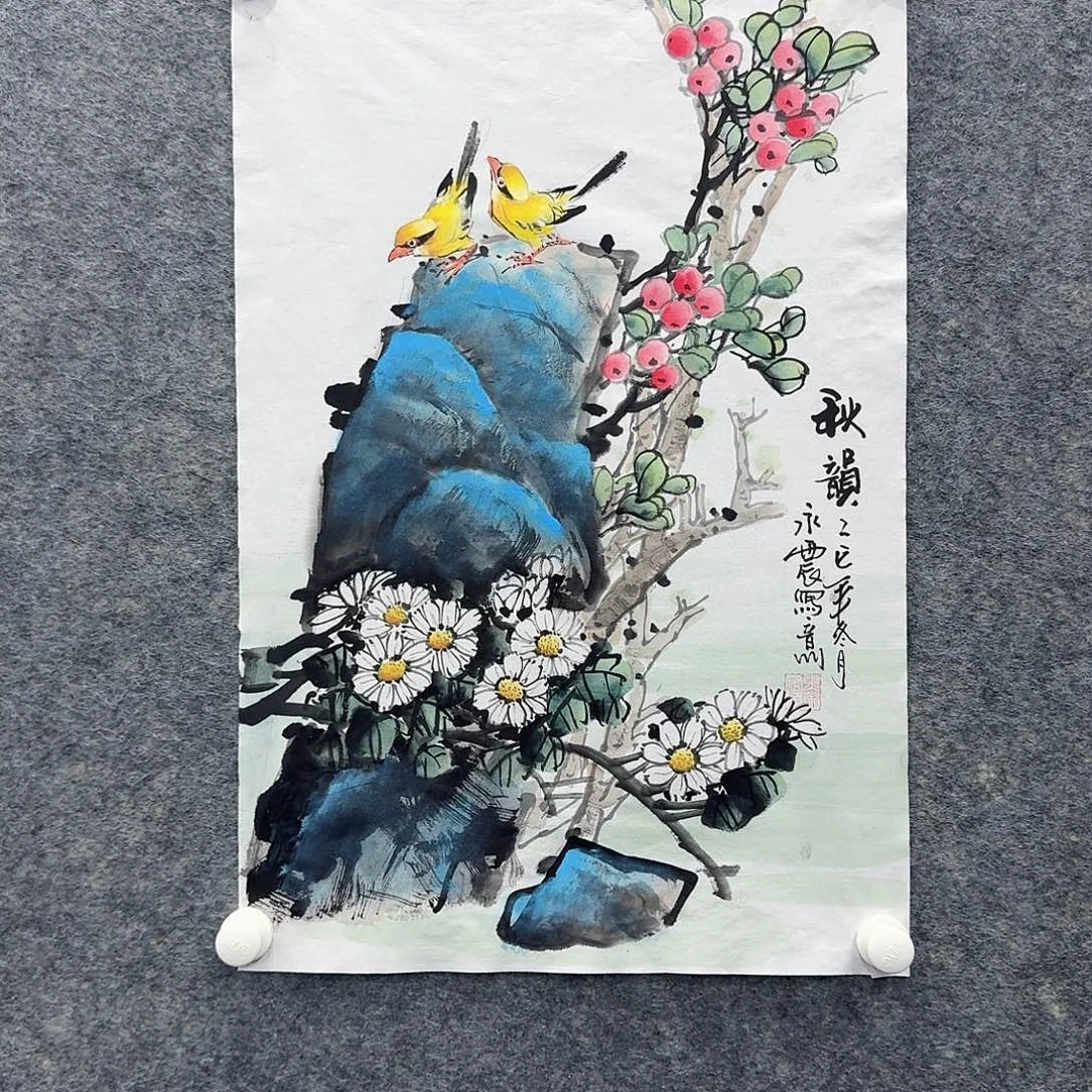 国画国画亲笔手绘