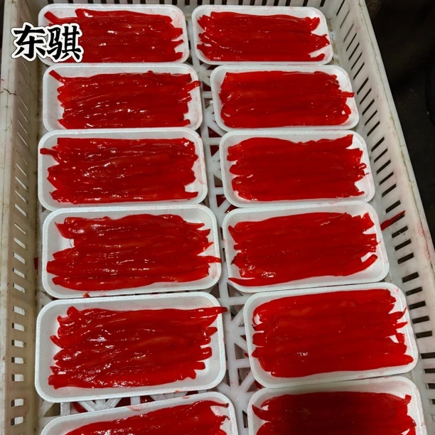 鱿鱼条海钓鱼饵一盒大约有15条