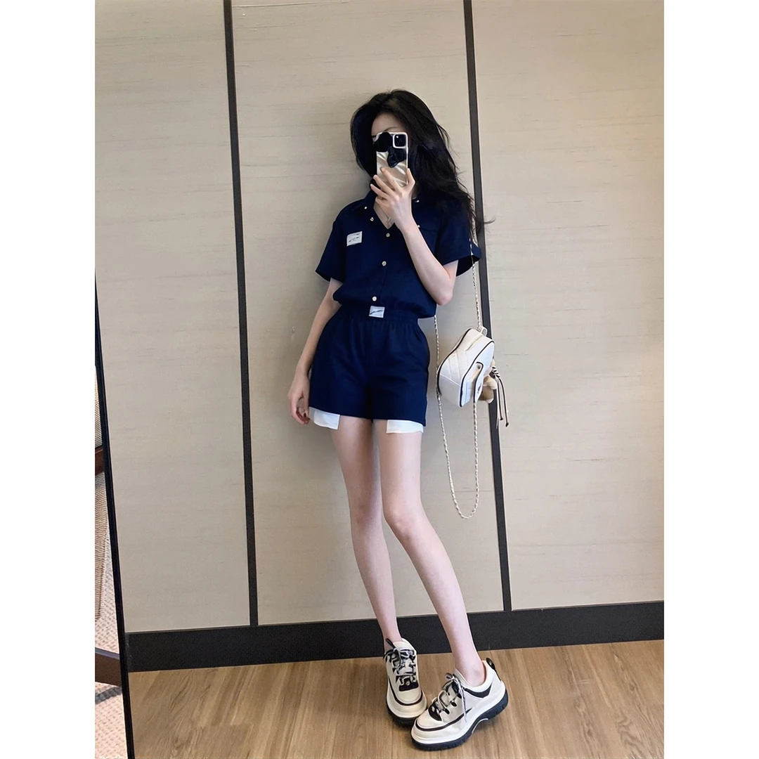 夏季小个子气质套装2025新款大方得体穿搭一整套女装夏装高级感