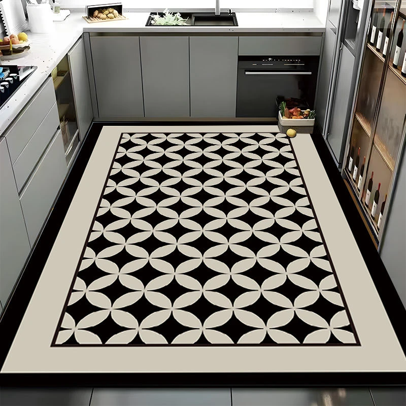 硅藻泥加厚厨房入户浴室地垫防滑防油可擦吸水速干免清洗地垫整铺