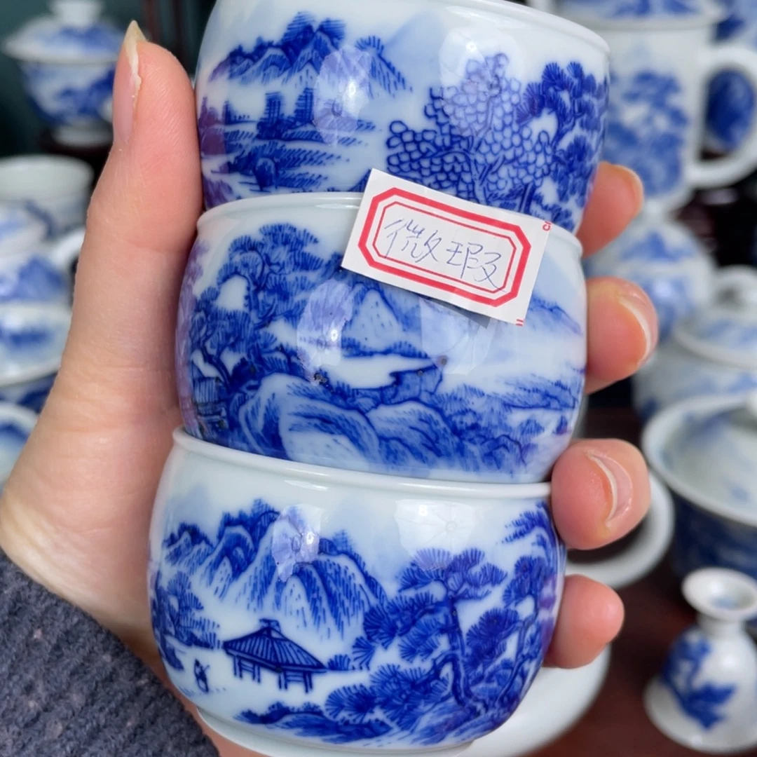 陶手工手绘青花，青花