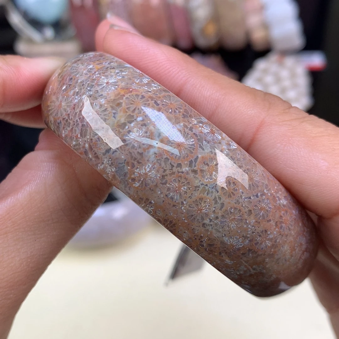 【闪购商品】颈饰未镶嵌硅化珊瑚（珊瑚玉）22号复古蕾丝58起