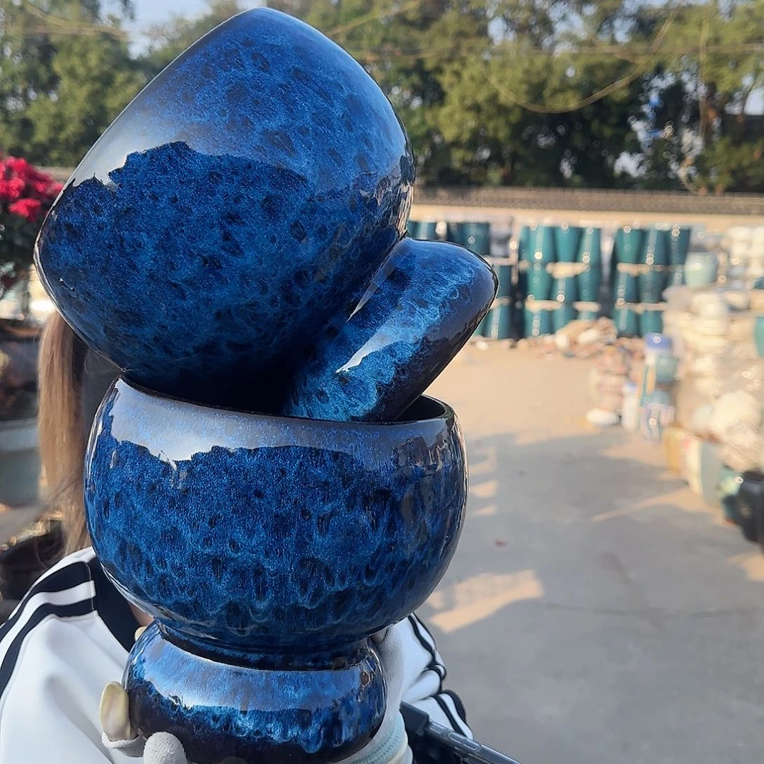 紫砂茶壶王嫂花盆1115-128高20口19