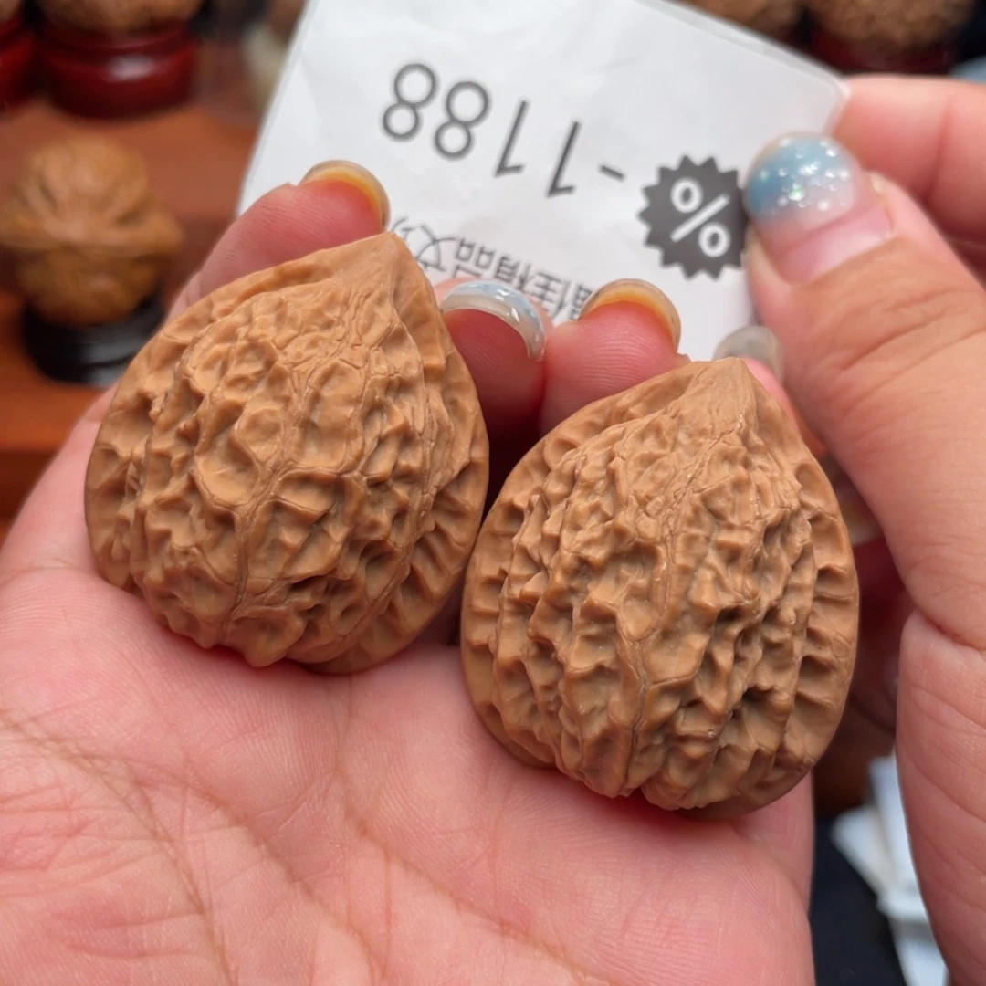 把件文玩核桃35金牛
