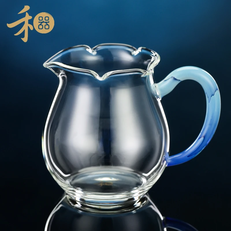 华蕊茶海公道杯玻璃高硼硅和器手工高档茶具分茶器