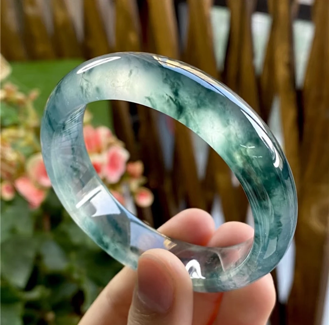 【张总专属】精美轻奢A货翡翠冰飘花手镯多样性发货