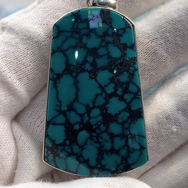 绿松石银S925镶嵌珠宝奇石