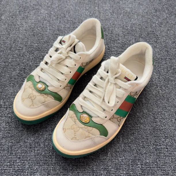 99新 GUCCI/古驰 经典绿色脏脏鞋 36码/3075
