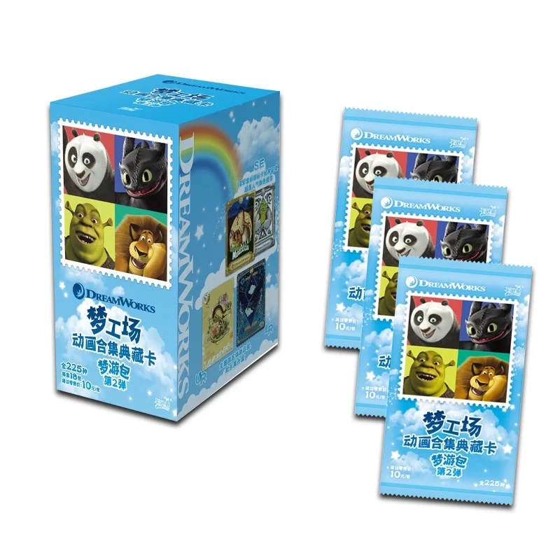 【梦游】梦工厂2弹 动画合集典藏30周年特辑收藏卡牌 默认代拆