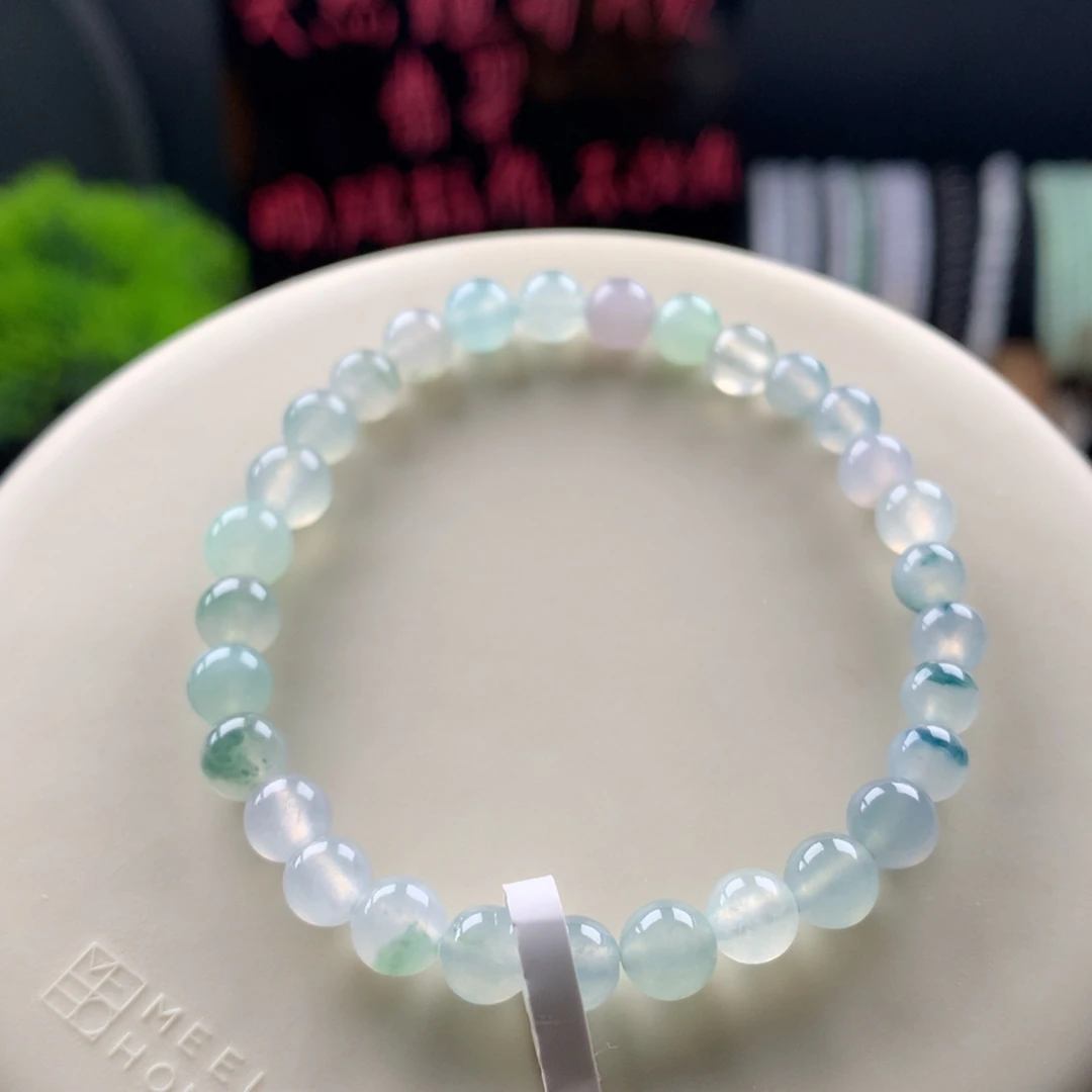 翡翠未镶嵌手链卡5～卡6.3