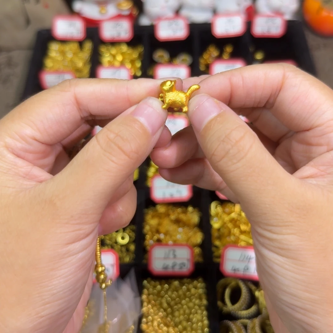 合金傲娇猫穿孔1个